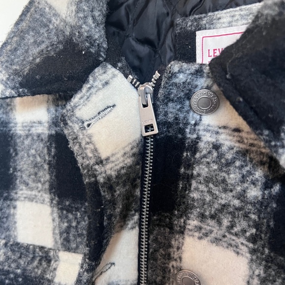 Levi's Black and White Checkered Jacket - Picture 3 of 3